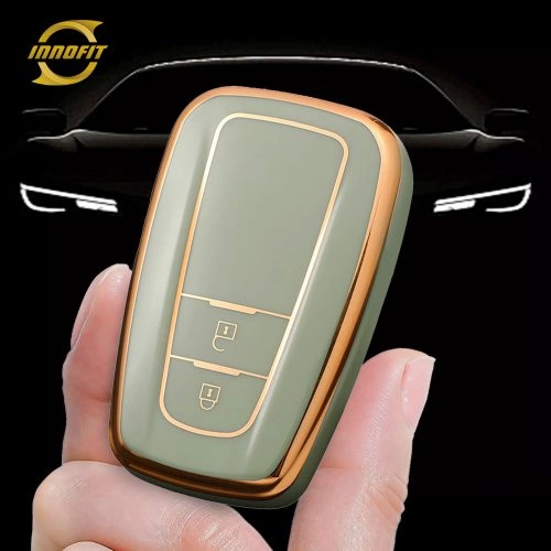 TOB2T1-Green-Gold Plating- Car Key Cover For Toyota