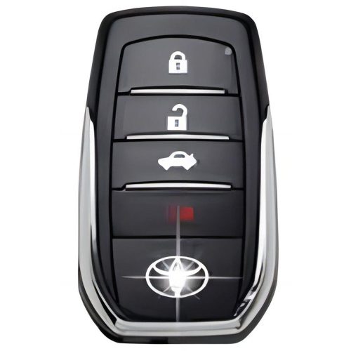 TOC6T1-Black-Gold Plating- Car Key Cover For Toyota
