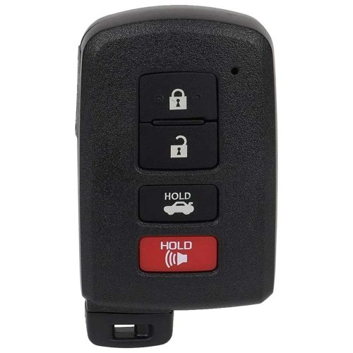 TOD6T1-Red-Gold Plating- Car Key Cover For Toyota