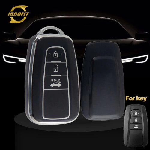 TOB1T1-Black-Silver Plating- Car Key Cover For Toyota
