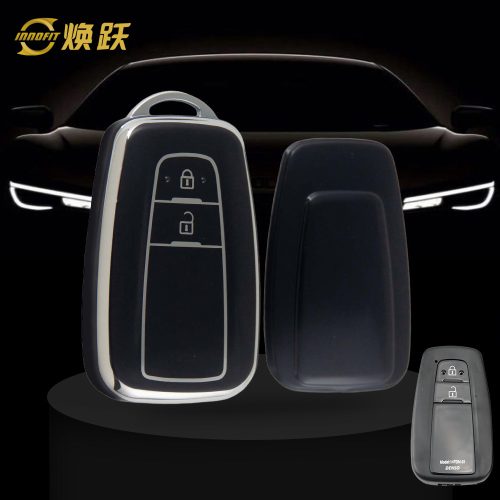TOB2T1-Black-Silver Plating- Car Key Cover For Toyota