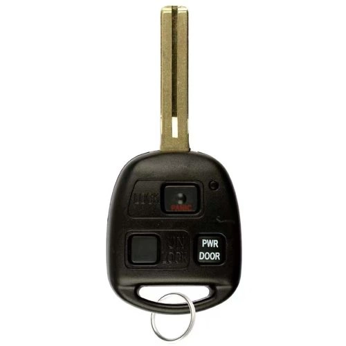 TON1T1-Black-Gold Plating- Car Key Cover For Toyota