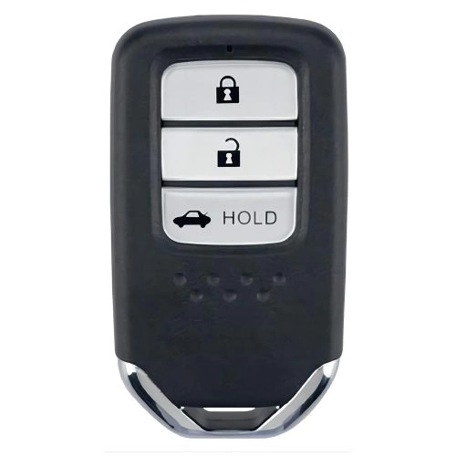 HOA4T1-White-Silver Plating- Car Key Cover For Honda