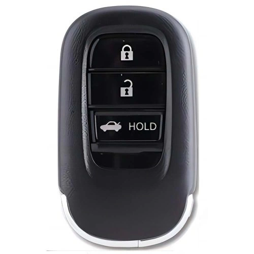 HOB4T1-White-Silver Plating- Car Key Cover For Honda