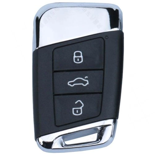 VOD1T1-White-Silver Plating- Car Key Cover For Volkswagen