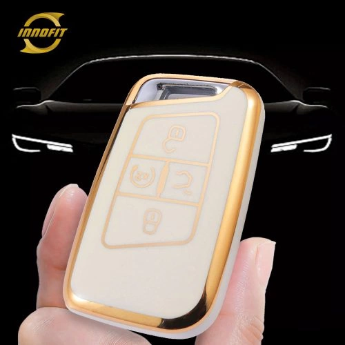 VOD2T1-White-Gold Plating- Car Key Cover For Volkswagen