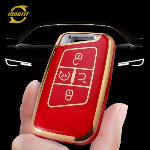VOD2T1-Red-Gold Plating- Car Key Cover For Volkswagen