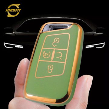 VOD2T1-Green-Gold Plating- Car Key Cover For Volkswagen