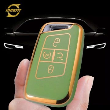 VOD2T1-Green-Gold Plating- Car Key Cover For Volkswagen