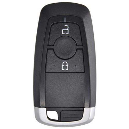 FOB2T1-Black-Gold Plating- Car Key Cover For Ford