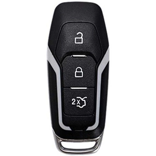 FOU3T1-White-Gold Plating- Car Key Cover For Ford