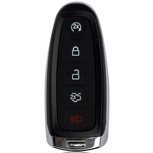 FOJ1T1-White-Gold Plating- Car Key Cover For Ford LINCOLN
