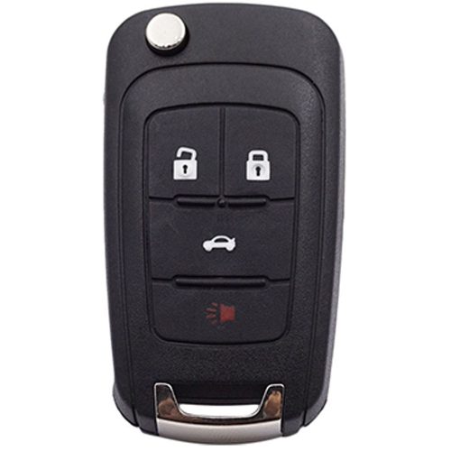 CED2T1-Green-Gold Plating- Car Key Cover For Chevrolet GMC Holden
