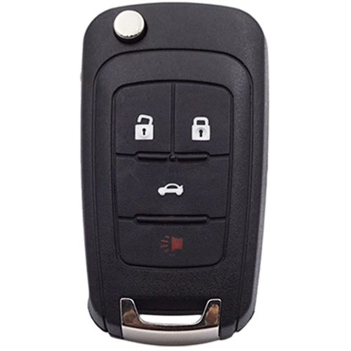 CED2T1-Black-Gold Plating- Car Key Cover For Chevrolet GMC Holden