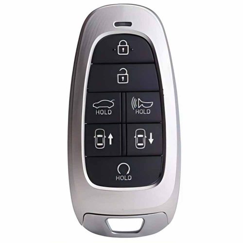 HYE4T1-Black-Silver Plating- Car Key Cover For Hyundai