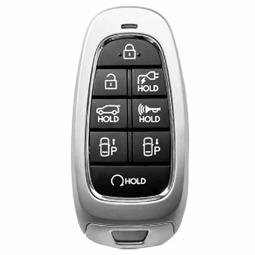 HYE5T1-Black-Silver Plating- Car Key Cover For Hyundai