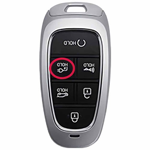 HYE8T1-Red-Gold Plating- Car Key Cover For Hyundai