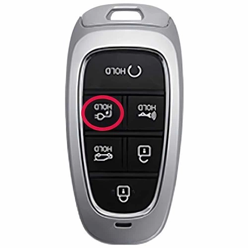 HYE8T1-White-Gold Plating- Car Key Cover For Hyundai