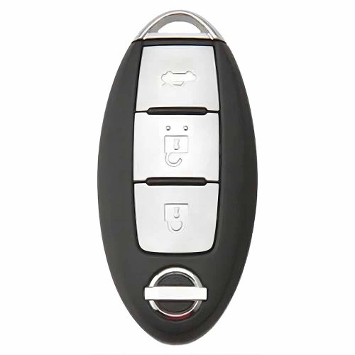 NIB3T1-White-Silver Plating- Car Key Cover For Nissan Infiniti