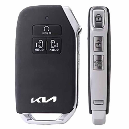 KIT2T1-Black-Gold Plating- Car Key Cover For Kia