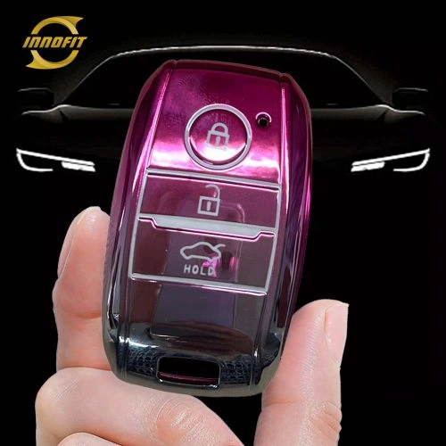 KIH1T1-Gradient Pink- Car Key Cover For Kia