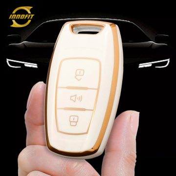 GRA1T1-White-Gold Plating- Car Key Cover For Great Wall Motor