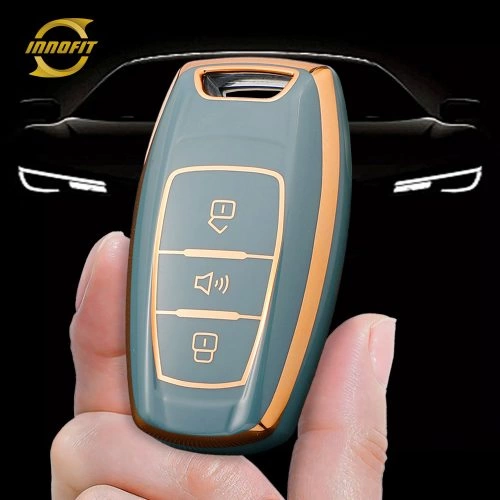 GRA1T1-Granny Grey-Gold Plating- Car Key Cover For Great Wall Motor