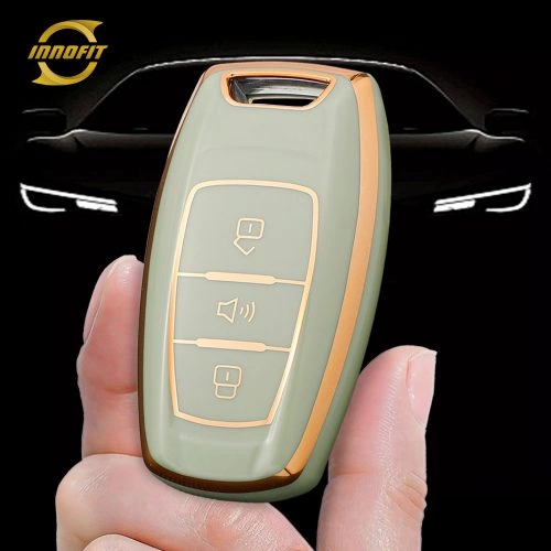 GRA1T1-Green-Gold Plating- Car Key Cover For Great Wall Motor