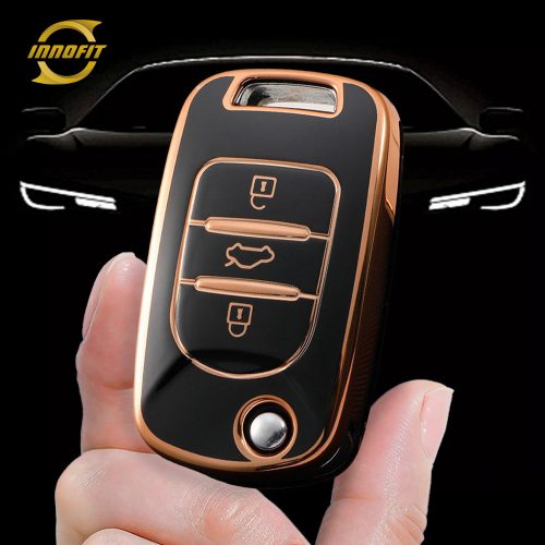 BAA1T1-Black-Gold Plating- Car Key Cover For BAOJUN