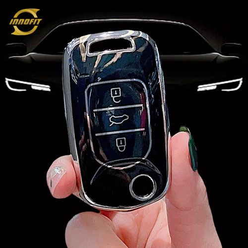 BAA1T1-Black-Silver Plating- Car Key Cover For BAOJUN