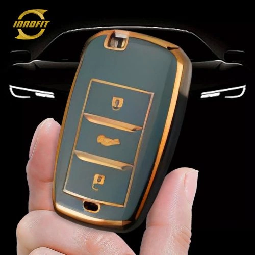 CHA1T1-Granny Grey-Gold Plating- Car Key Cover For CHANGAN