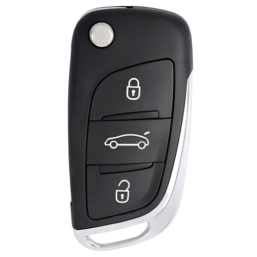 PUA1T1-Red-Gold Plating- Car Key Cover For Peugeot Citroen