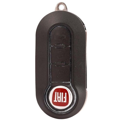 FIA1T1-Black-Silver Plating- Car Key Cover For Fiat