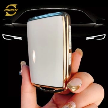 MAA1T1-White-Gold Plating- Car Key Cover For Mazda