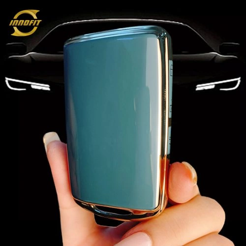 MAA1T1-Granny Grey-Gold Plating- Car Key Cover For Mazda