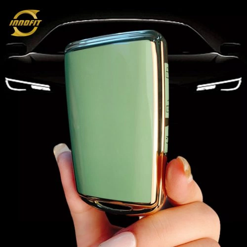 MAA1T1-Green-Gold Plating- Car Key Cover For Mazda