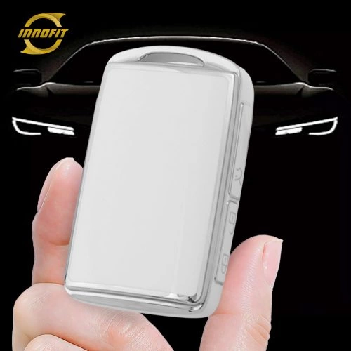 MAA1T1-White-Silver Plating- Car Key Cover For Mazda