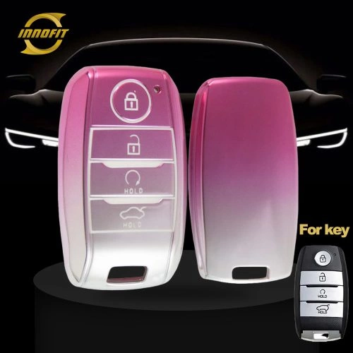 KIC3T1-Gradient Pink- Car Key Cover For Kia