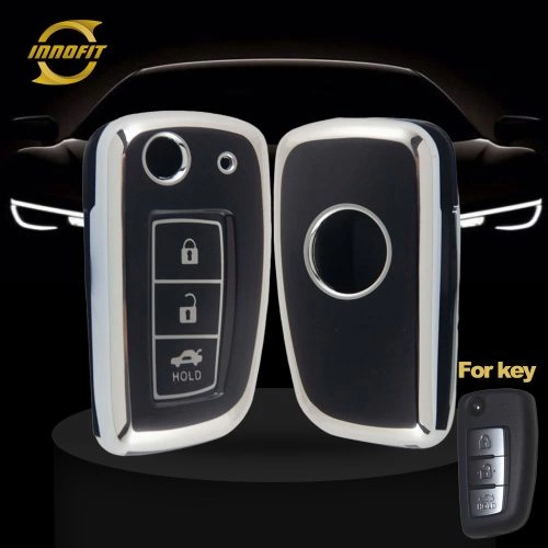 NIC1T1-Black-Silver Plating- Car Key Cover For Nissan