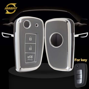 NIC1T1-Space Gray-Silver Plating- Car Key Cover For Nissan