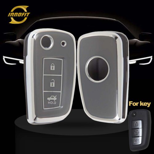 NIC1T1-Space Gray-Silver Plating- Car Key Cover For Nissan