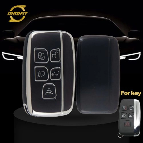 LAA1T1-Черный-серебряное-напыление-обложка-автомобильный-ключ-для- Landrover Jaguar