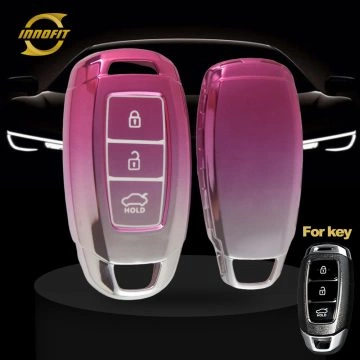 HYA1T1-Gradient Pink- Car Key Cover For Hyundai