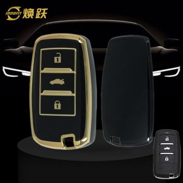 CHA1T1-Black-Gold Plating- Car Key Cover For CHANGAN