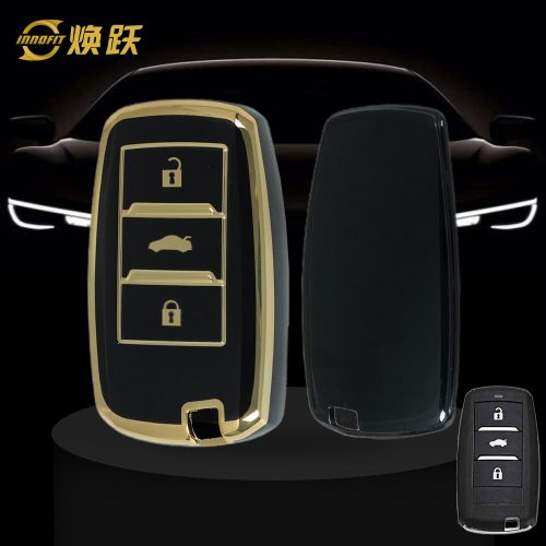 CHA1T1-Black-Gold Plating- Car Key Cover For CHANGAN
