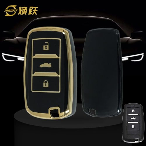 CHA1T1-Black-Gold Plating- Car Key Cover For CHANGAN