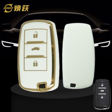 CHA1T1-White-Gold Plating- Car Key Cover For CHANGAN