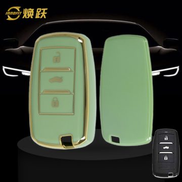 CHA1T1-Green-Gold Plating- Car Key Cover For CHANGAN