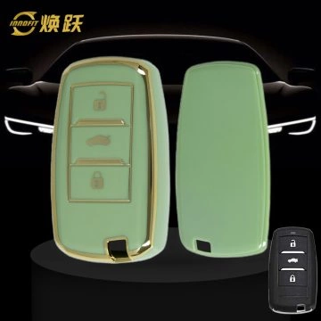 CHA1T1-Green-Gold Plating- Car Key Cover For CHANGAN