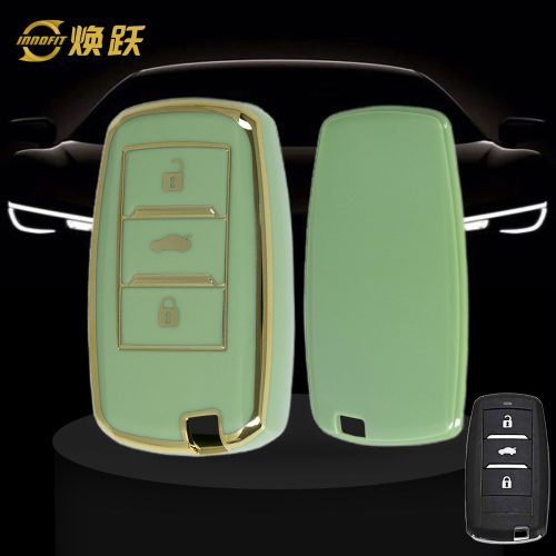 CHA1T1-Green-Gold Plating- Car Key Cover For CHANGAN